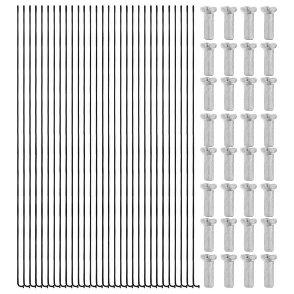 FESTFENDS Durable Bicycle Steel Spokes 36Pcs 11.3x0.08x0.08in for Cyclists