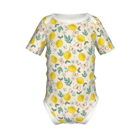 

Yiaed Flowers and Butterflies Print Infant Climbing Short Sleeve Onesie One-Piece Baby Bodysuit Clothes 0-12 Months -6 Months