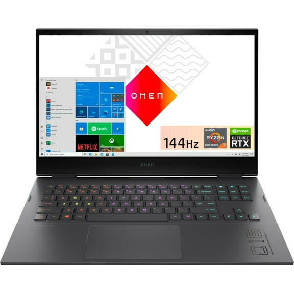 HP OMEN - 16.1" Laptop - AMD Ryzen 7 - 16GB Memory - NVIDIA GeForce RTX 3050 Ti - 512GB SSD Notebook