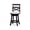 Espresso, variant on Fabric Seat Swivel Stool / Dining Room Addition / High - Quality Polyester Upholstery