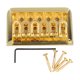 thumbnail image 1 of Puente fijo para guitarra de cola dura Puente de repuesto en forma de U Puente de cuerdas de guitarra eléctrica de metal dorado, 1 of 10