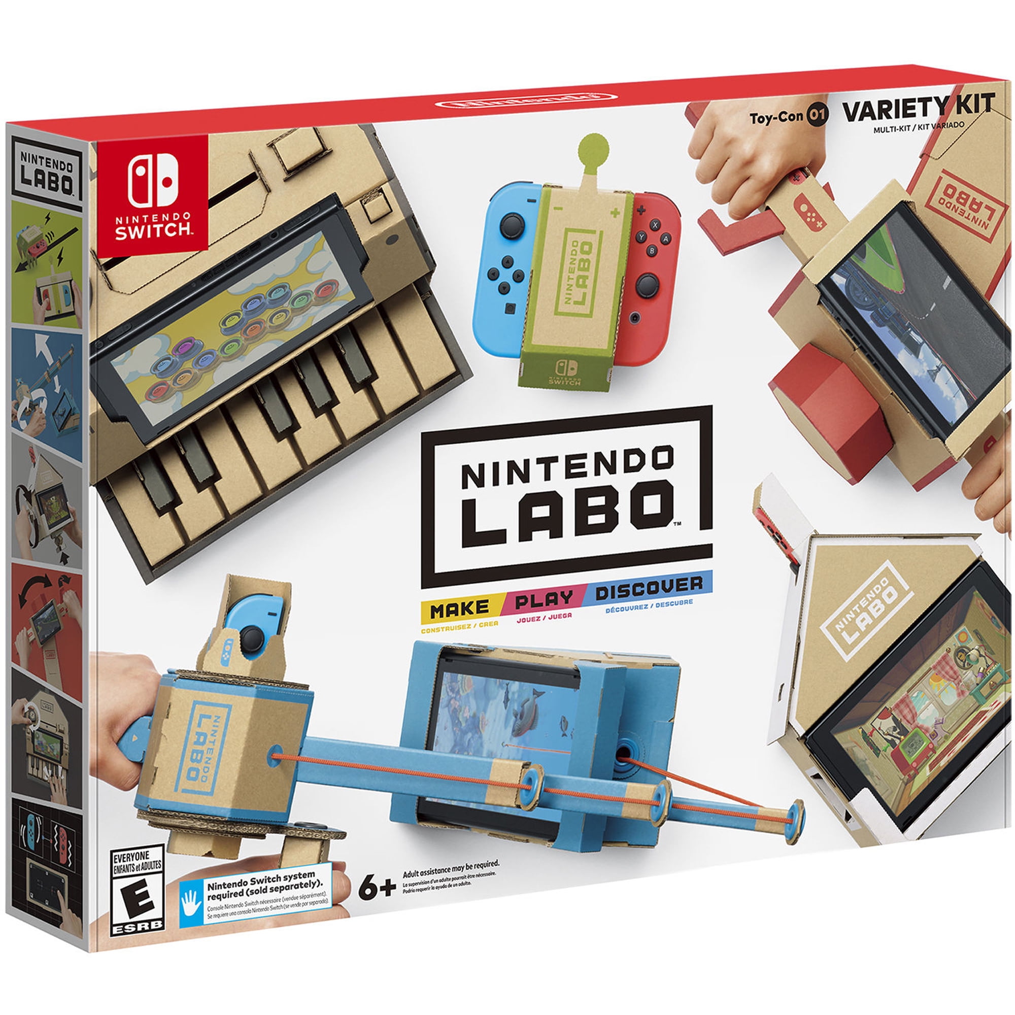 Nintendo Labo ToyCon Variety Kit for Nintendo Switch with Various Attachments (New Open Box