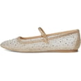 thumbnail image 4 of Dolce Vita Reyes Gold Mesh Mary Jane Squared Toe Slip On Fashion Ballet Flats (Gold Mesh, 10), 4 of 6