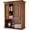 Reddish Brown, variant on Wall Cabinet, Bathroom Cabinet Storage with Doors and Adjustable Shelf, Rustic Cabinet Wall Mounted for Bathroom, Livingroom, Kitchen, Cupboard, White