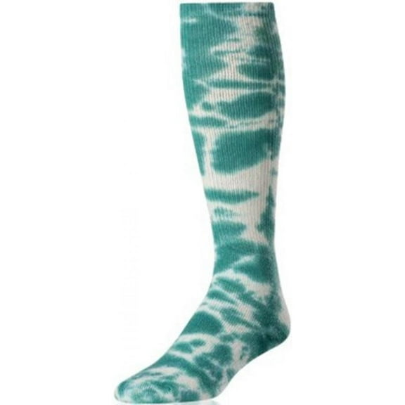 TCK Tie Dye Multisport Tube Socks (Teal/White, Medium)