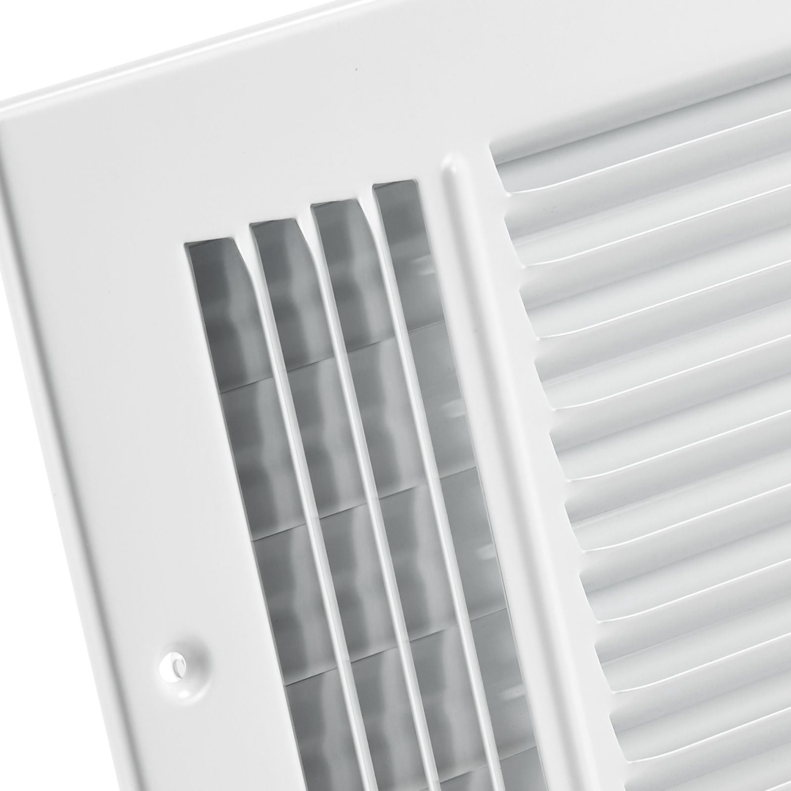 HVAC Floor Register 6-Pack 11.81x7.8x1.65 Inch, All-Metal, Adjustable Deflectors, for Living Room Bedroom Office