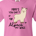 thumbnail image 4 of Inktastic Mimi's You Say Alpaca My Bags Youth T-Shirt, 4 of 5