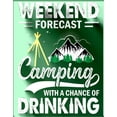 thumbnail image 1 of Camping Chance-Tin Sign 16" W x 12.5" H, 1 of 1