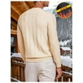 thumbnail image 4 of Men's Textured Knit Sweater: Crew Neck, Ribbed Pattern for Casual & Layered Outfits, 4 of 6