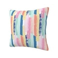 thumbnail image 2 of YFYANG Square Decorative Throw Pillow Case (Without Pillow Insert), Watercolor Stripes Graffiti Bedroom Sofa Car Cushion Cover, 16"x16", 2 of 9