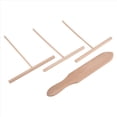 thumbnail image 2 of Juego de Espátula, Palos en T Madera para Untar Masa Panqueques, 4 Utensilios Hacer Crepes Uniformes, Herramienta Cocina, 2 of 5