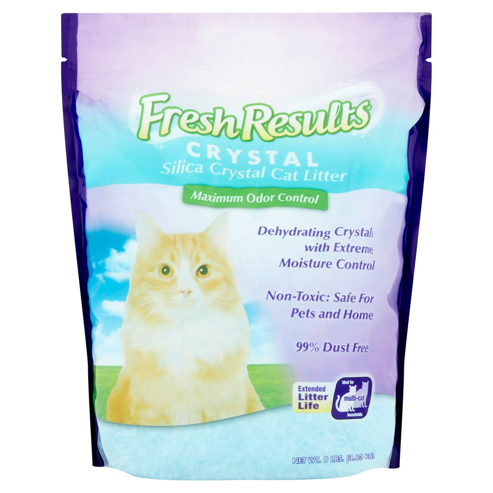 Fresh Results Silica Unique Crystal Action Cat Litter, 8lb Walmart