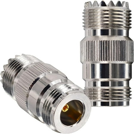 

SHZHYIQIMR High-Quality Straight N Female to UHF Female SO-239 RF Coaxial Adapter - 2PCS Set Ideal for Enhancing WiFi Antenna Signal Strength CB Radio Communications and Coaxial Cable C