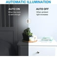 thumbnail image 4 of LED Night Lights with Smart Sensor, Self Dimming Light Dusk to Dawn, Smart Wall Night Lamp ,Compact Night Light, 0.5W Plug in Out Nightlight, Cool White, 6-Pack, 4 of 7
