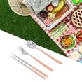 thumbnail image 4 of Juego De Utensilios Reutilizables, Juego De Utensilios De Viaje Resistentes A La Corrosión De Amplias Aplicaciones, Portátil Antideslizante Para Restaurantes Y Hoteles ANGGREK Otros, 4 of 8