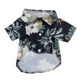thumbnail image 2 of Walbest Pet Summer T-Shirts Hawaii Style Floral Dog Shirt Hawaiian Printed Pet T-Shirts Breathable Cool Clothes Beach Seaside Puppy Shirt Sweatshirt for X-Small to XX-Large Dog, 2 of 7