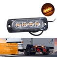 thumbnail image 4 of Paquete de 2 luces estroboscópicas LED ámbar, Kit de luces estroboscópicas de emergencia para vehículos y camiones, 12V -24V, luces estroboscópicas de advertencia de peligro, barra para parr, 4 of 5
