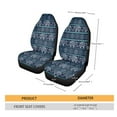 thumbnail image 5 of Xoenoiee Indian Tribal Elephant Geometric Print Universal Seat Cover for Car Truck Van 2 Pcs High Back Seat Accessories Protect Cover Seat Cover Car Protector, 5 of 6