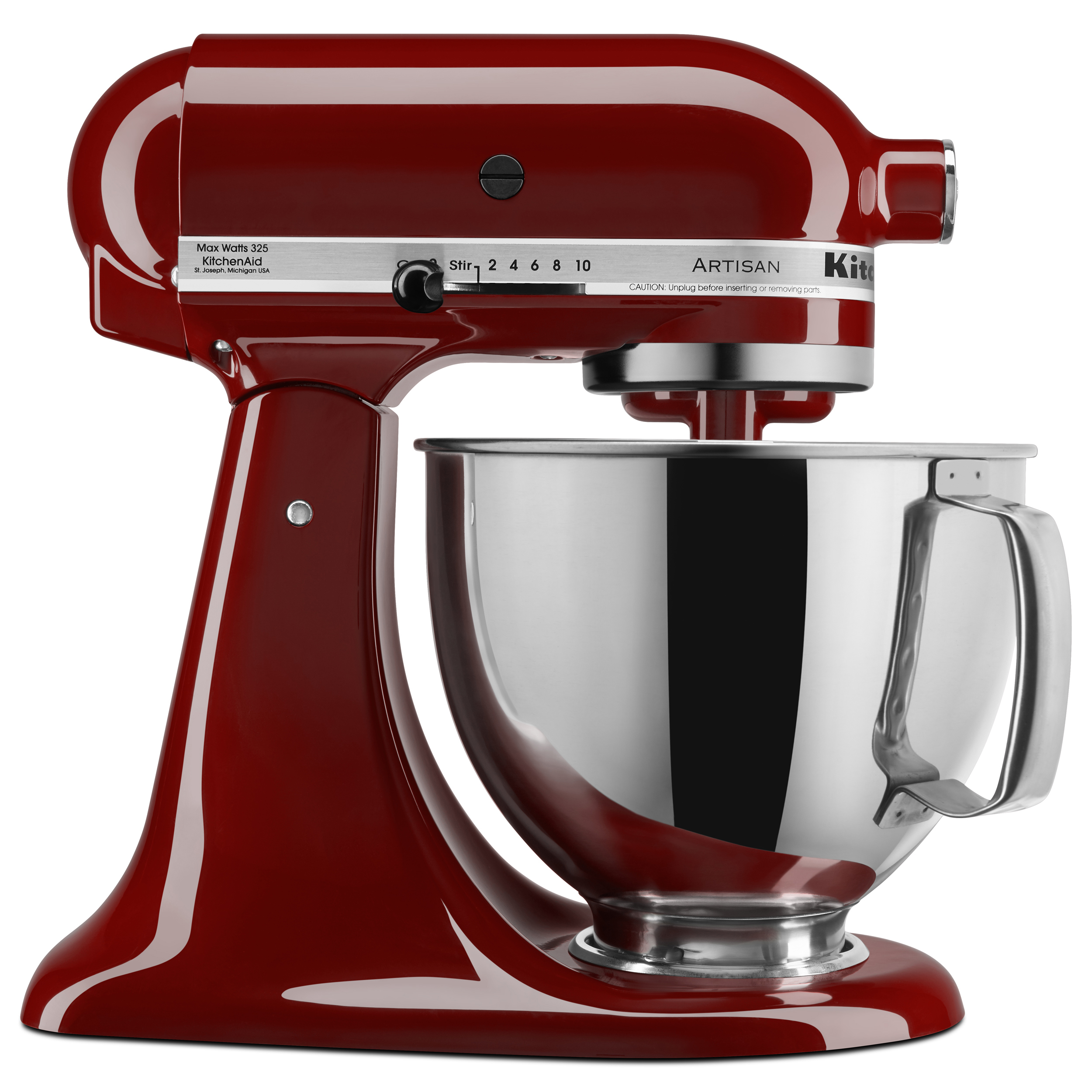 KitchenAid Artisan Series KSM150PSGC 5 qt. 325 Watts Stand Mixer with 10 Speed Solid-state Control  in Gloss Cinnamon