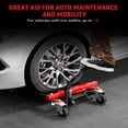 thumbnail image 3 of Ataucjin Car Dolly Set of 2, 3,000 LBS Capacity Hydraulic Car Wheel Dolly Jack, Heavy Duty Vehicle Positioning Dolly with Foot Pedal for Tire Auto Repair Moving, 3 of 7