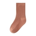thumbnail image 2 of Tao Tao Toddler Socks Unisex Baby Crew Socks for Infant Boys Girls Stretchy Cotton Socks for Kids Gift Orange XL, 2 of 3