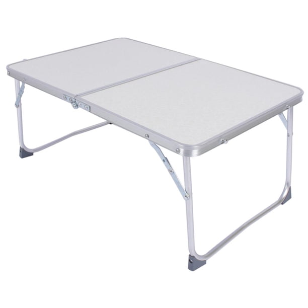 Mesa Plegable Multifuncional Blanca, Mesa De Picnic, Dormitorio, Cama, Notebook, Escritorio, Portátil, Cama, Bandeja Guardurnaity EL007801-00
