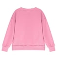 thumbnail image 5 of kamemir Girls Crewneck Sweatshirt Long Sleeve Pullover Tops Drop Shoulder Sweatshirts Side Split(Pink,11-12 Years), 5 of 6