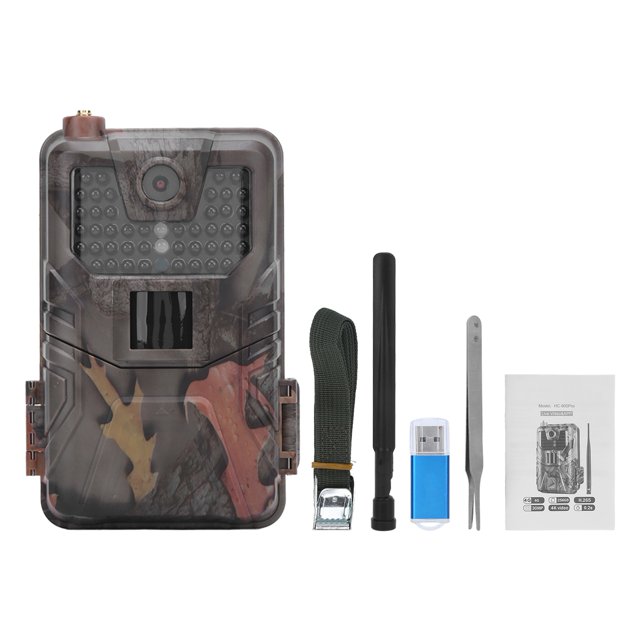 cámara infrarroja del rastro de la prenda impermeable 4G de la cámara de caza al aire libre de 4K HD 30MP para el tiroteo de la fauna