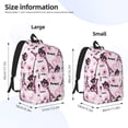thumbnail image 4 of Balery Eiffel Tower and Butterflies Vintage Canvas Backpack for Men and Women - Large Capacity, Durable Travel Laptop Bag for School, Work, Hiking, and Outdoor Activities, 4 of 7