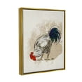 thumbnail image 3 of Stupell Farmhouse Chicken Country Animal Animals & Insects Painting Gold Floater Framed Art Print Wall Art, 3 of 6