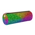 thumbnail image 1 of Disketp Colorful Glitter Estuche Organizador de Lápices de Cuero, Estuche de Oficina con Cremallera para Bolígrafo y Lápiz, 1 of 6
