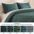 thumbnail image 3 of U by Bedsure 3 Pieces King Comforter Bedding Set, Mallard Green Bed Comforter Set for All Seasons, 1 Lightweight Prewashed Comforter and 2 Pillowcases, 3 of 8