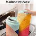 thumbnail image 5 of Colorful Tie Dye Mountain Pattern Bathroom Rugs Mat,Non Slip Microfiber Bathroom Rug,Rubber Backing,Soft Bathroom Mats for Bathroom Floor,Tub and Shower,60x24in(150x60cm), 5 of 5