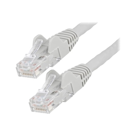 StarTech 20ft (6m) CAT6 Ethernet Cable - LSZH (Low Smoke Zero Halogen) - 10 Gigabit 250Mhz 100W PoE RJ45 UTP Network Patch Cord Snagless w/Strain Relief - Gray CAT 6, ETL Verified (N6LPATCH20GR)