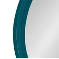 thumbnail image 3 of Kate and Laurel Travis Mid-Century Round Wall Mirror, 25.6 inch Diameter, Teal, Modern Accent Mirror, 3 of 6