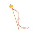 thumbnail image 1 of Juguete interactivo para gatos perfecl Varita teaser con borlas de campana Naranja, 1 of 8