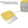 thumbnail image 4 of MOSISO for Macbook Air/Pro 13.3" Laptop Sleeve Briefcase Handbag Water Resistant Polyester Carrying Pouch Zipper Notebook Computer Bag, Yellow, 4 of 6