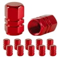 thumbnail image 4 of Tire Valve Stem Caps, Aluminum Car Wheel Air Valve Covers, Motorcycle Tire Dust Caps Rubber Gasket Black, 4 of 4