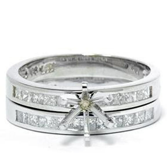 Pompeii 1ct Princess Cut Diamond Engagement Setting Set (G/H,I1)