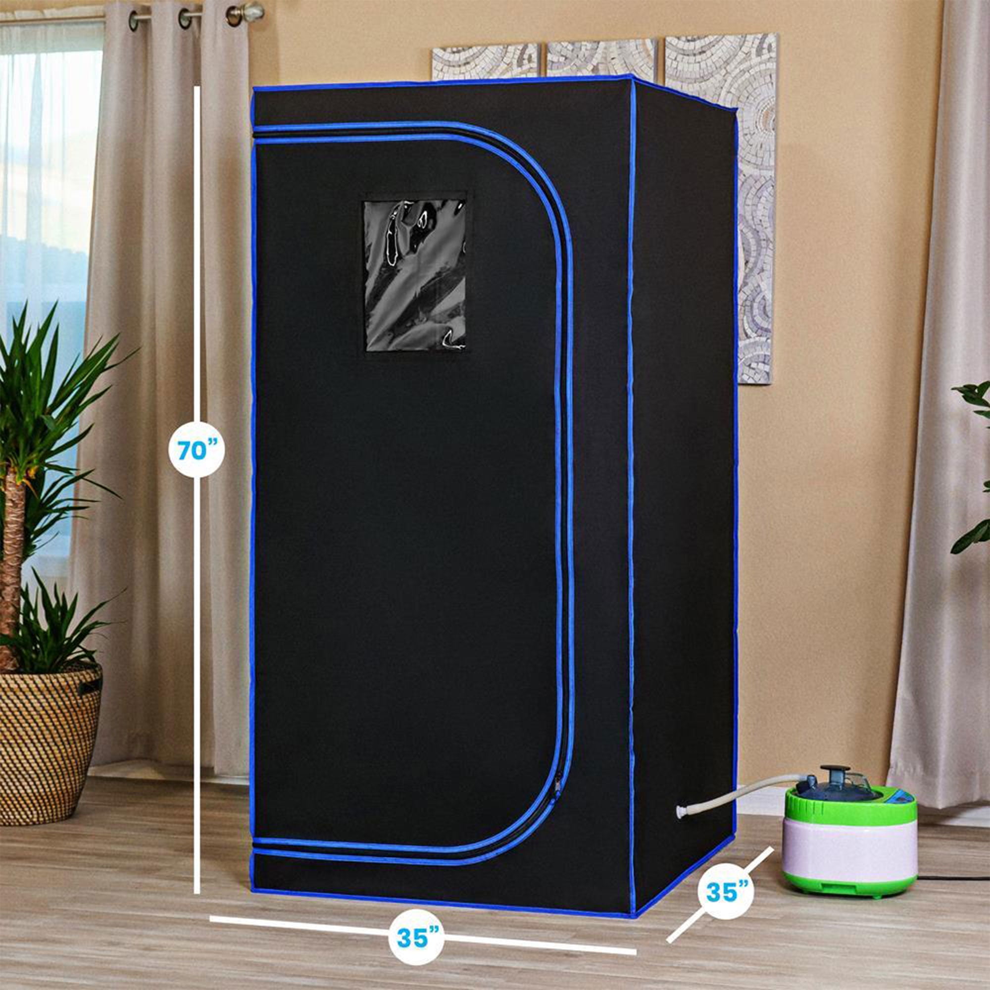 Buy SereneLife SLISAU35BK Portable Steam Home Sauna Personal In