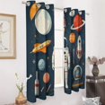 thumbnail image 3 of Space Adventure Icons Set Luxury Window Curtains Blinds for Living Room Kids Bedroom Bathroom Kicthen Door Home Decor 2 Panels, 3 of 6