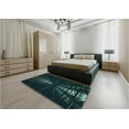 thumbnail image 4 of Ahgly Company Indoor Rectangle Patterned Night Black Area Rugs, 2' x 3', 4 of 6