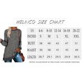 thumbnail image 4 of Femmes Col Rond Pulls Couleur Bloc Manches Longues Côté Fendue Tunique Tops, 4 of 4