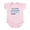 Petal Pink, variant on - Diaper Loading Please Wait Baby Light Bodysuit - Baby Light Bodysuit, Size Newborn - 24 Months