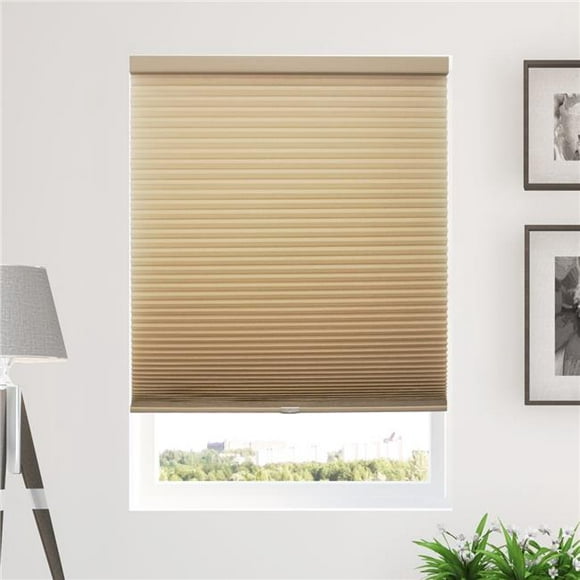 Chicology CCSMC4648 Cordless Cellular Shades&#44; Privacy Single Cell Window Blind&#44; Morning Croissant Honeycomb Cell - 46 x 48 in.