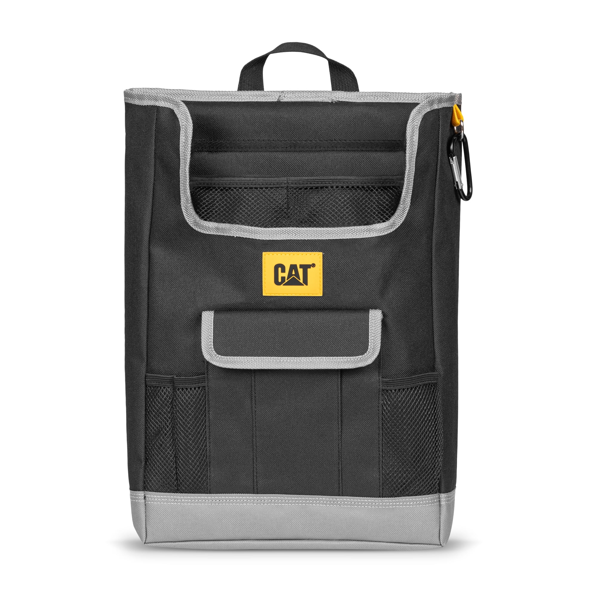 Cat® Car Front Seat Organizer, Durable Work Truck Organizer with Adjustable Straps, Front Car Seat Organizer for Extra Storage, Great For Delivery and Office, Fits Passenger Seat & Backseat - Black