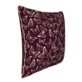 thumbnail image 2 of Fotbe Beautiful Purple Butterflies Pattern Velvet Decorative Throw Pillow Covers with Elegant Piping, Soft Plush Cushion Cover for Sofa, Bed, Car, Office-16"x16", 2 of 8