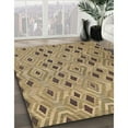 thumbnail image 3 of Ahgly Company Machine Washable Indoor Square Contemporary Brown Area Rugs, 6' Square, 3 of 7