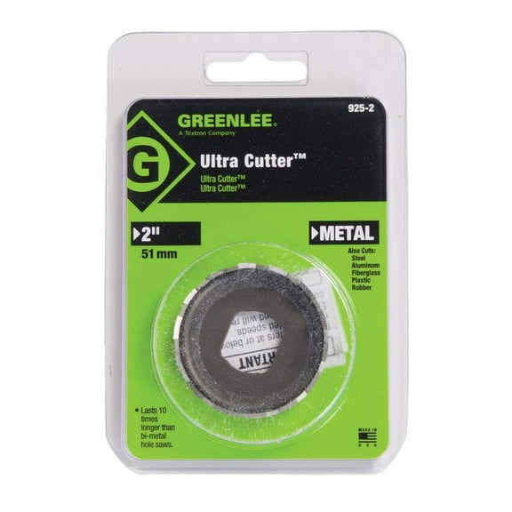 Greenlee Hole Cutter, 2 In Dia, Hss, 3/8 In Hex (925-2) CA2