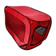 thumbnail image 2 of Foldable Pet Carrier for Cats & Medium Dogs, Soft Sided Collapsible Dog Crate – Portable Travel Kennel with Mesh Windows, Indoor/Outdoor Pet Tent by IHXORA, Red_36.22" x 20.47" x 20.47", 2 of 6